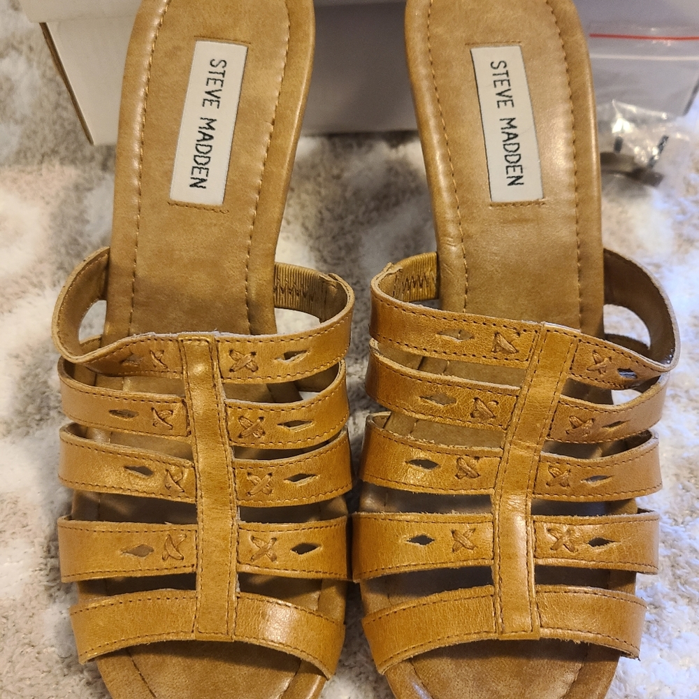 Steve Madden Peep Toe Mules